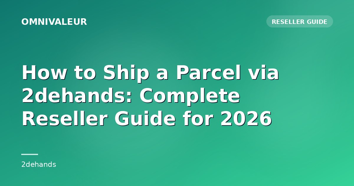 How to Ship a Parcel via 2dehands: Complete Reseller Guide 2026