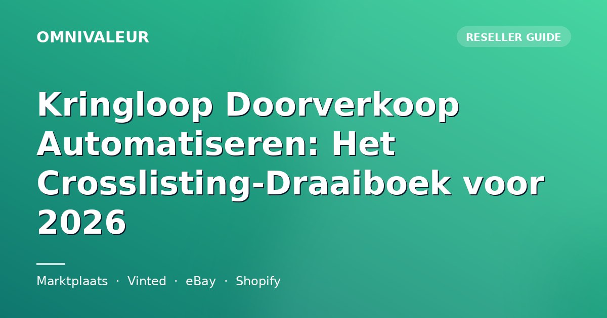 Kringloop Doorverkoop Automatiseren: Het Crosslisting-Draaiboek voor 2026
